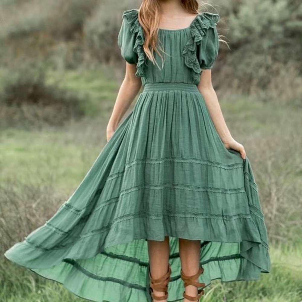 Joyfolie Mia Joy Ruffle High-Low Dress